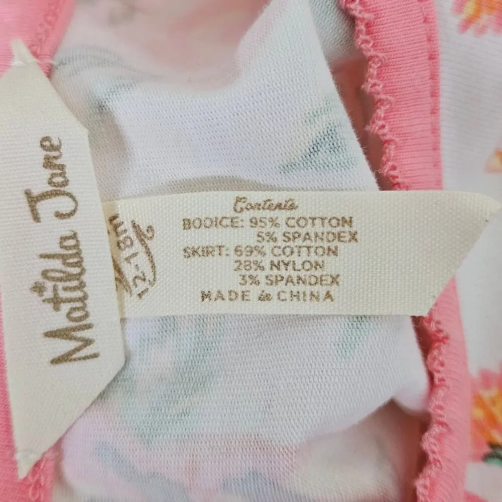 Matilda Jane Baby Tiered Tulle‎ Floral Dress Peach Pink | Toddler 12 - 18 Months